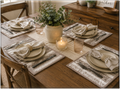 Handcrafted Quilted Dining Table Mats