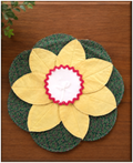 Handcrafted Floral Quilt-Inspired End Table Mat