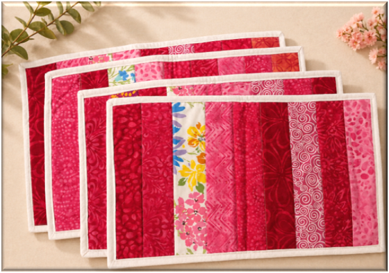 Handmade Quilted Placemats Set