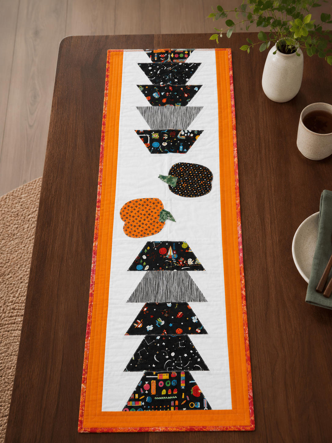 Handmade Holiday Quilted Table Runner