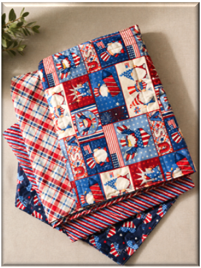Handmade Patriotic Quilted Place Mats